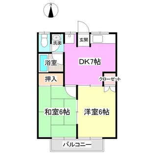 ナルセニューハイム【1階】の間取り