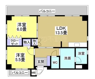 グランドパレス浜松【3階】の間取り