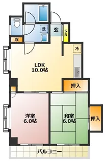 グリーンヒル文京【9階】の間取り