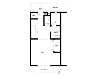 グランディールK【2階】の間取り
