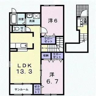グランビア【2階】の間取り
