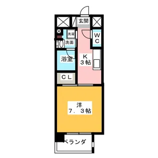 Mio・Aster【6階】の間取り