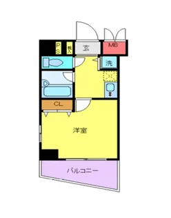 メインステージ四ツ谷【8階】の間取り