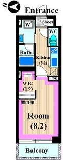 Sound Stage 1242【2階】の間取り