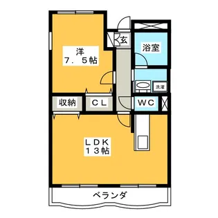 ボンベルソ【3階】の間取り