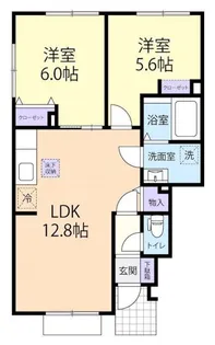 Ortensia(オルテンシア)A【1階】の間取り
