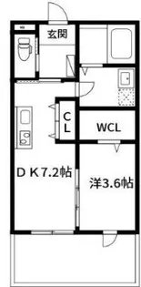 ビューノ・クレール【1階】の間取り