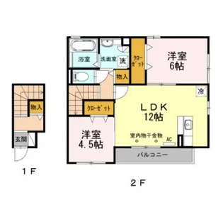 セジュール桜ヶ丘【2階】の間取り