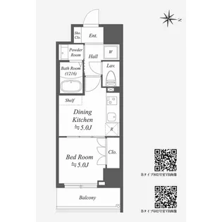 Alpha Prime東陽町【5階】の間取り