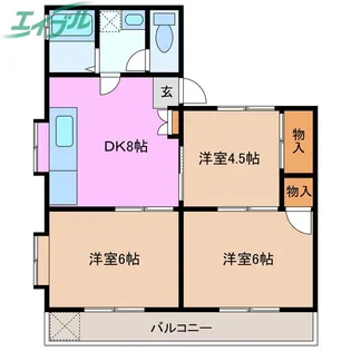 ノーブル山内 C棟【1階】の間取り