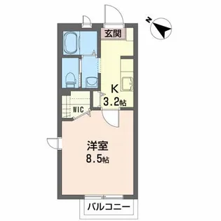 シャーメゾン・ペオニー B【1階】の間取り