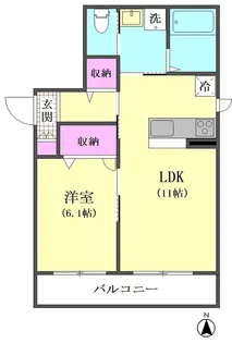 Feliseed山手【2階】の間取り
