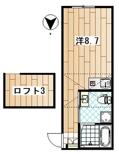 ビームスルック【1階】の間取り