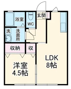 コンフォールB【2階】の間取り