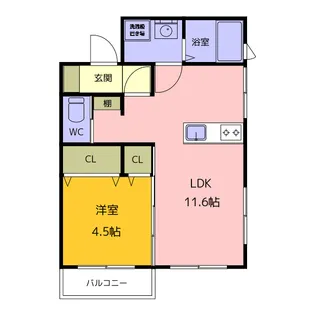 篠原歯科ビル【4階】の間取り