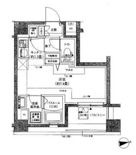 ロアール蒲田弐番館【6階】の間取り