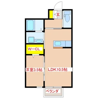 Monreve B棟【1階】の間取り