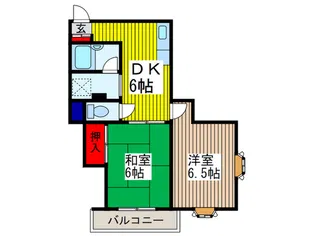 メゾンベレ-ゼ並木【2階】の間取り