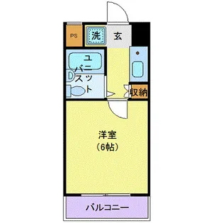 プラーズ新丸子【8階】の間取り