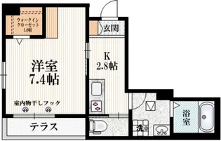 LUNA COURT【1階】の間取り