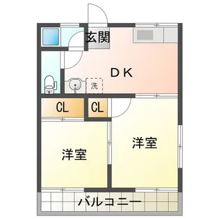 Miel四日市【2階】の間取り