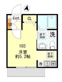 三ツ沢ルーエンハイム【1階】の間取り