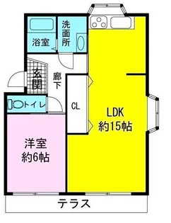 ダイマルハイツ幸原【3階】の間取り