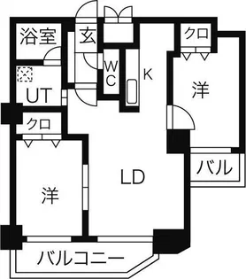 スカイコート【6階】の間取り