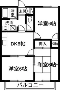 クオレサンシャイン【1階】の間取り