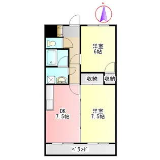グランツ杉山V【3階】の間取り