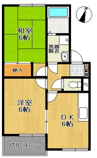 ウエストキャッスル【2階】の間取り