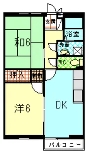 ヴィクトリー1 E棟【2階】の間取り