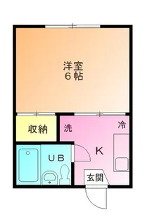 ハイム竹内【1階】の間取り