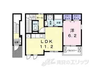 エバーアベニュー【2階】の間取り