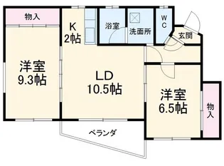 イーストヒルズ東山元町【1階】の間取り