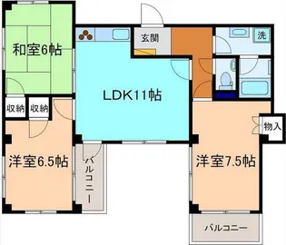 アルベルタ駅西【3階】の間取り