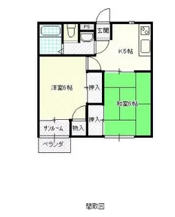 レジデンスR【2階】の間取り