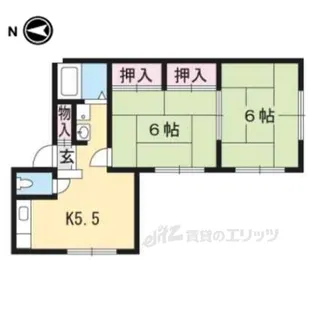 葵ハイツ2【1階】の間取り