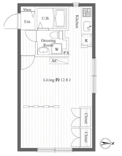セゾン・デ・ブランシェ青葉台【4階】の間取り
