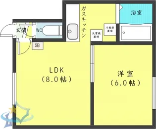 パレス秀高第6【1階】の間取り