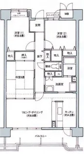 大阪府大阪市此花区高見1【マンション】の間取り