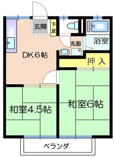 秋田ハイツ【2階】の間取り