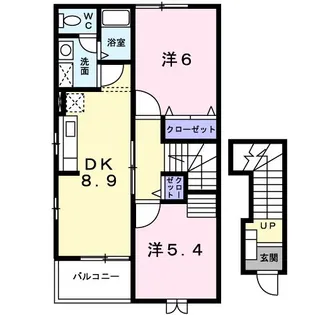 タウン日吉弐番館【2階】の間取り
