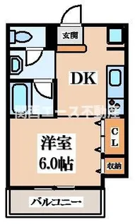 ヴィラクレスト【5階】の間取り