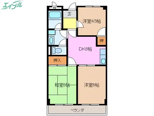 3DKの間取り画像