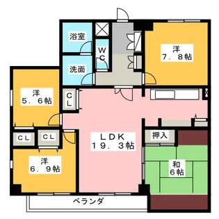 グランフォルム【3階】の間取り