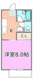 千葉県千葉市中央区弁天2【アパート】の間取り