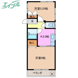 コーポラス日野【2階】の間取り