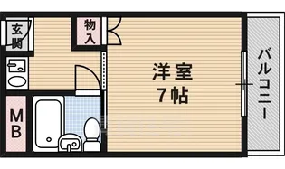 ハイツ中雅【2階】の間取り