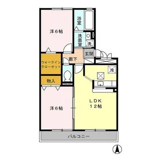 グレイスコート II【1階】の間取り